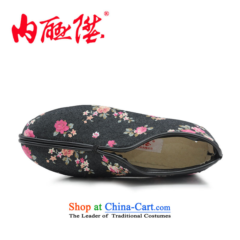 Inline l female cotton shoes hand-thousand-layer encryption for Cotton Denim bottom stylish casual women, cotton shoes of Old Beijing 8285A mesh upper black spend 40, inline l , , , shopping on the Internet