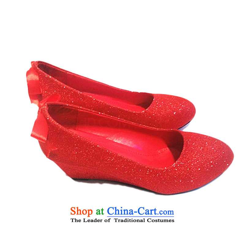 Is small and the Red flat shoes comfortable shoes points female soft bottoms CXY01 CXY07 marriage shoes red 34, is small-mi (LOVELY BEAUTY , , , shopping on the Internet