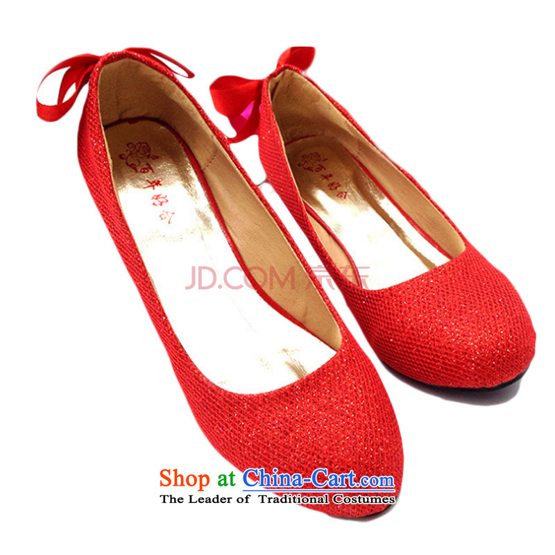 Is small and the Red flat shoes comfortable shoes points female soft bottoms CXY01 CXY07 marriage shoes red 34, is small-mi (LOVELY BEAUTY , , , shopping on the Internet