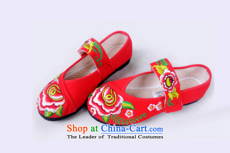 Is small and the old Beijing mesh upper with pure cotton embroidered with Velcro end of thousands of women's shoes ZCA1328 red 37 pictures, prices, brand platters! The elections are supplied in the national character of distribution, so action, buy now enjoy more preferential! As soon as possible.