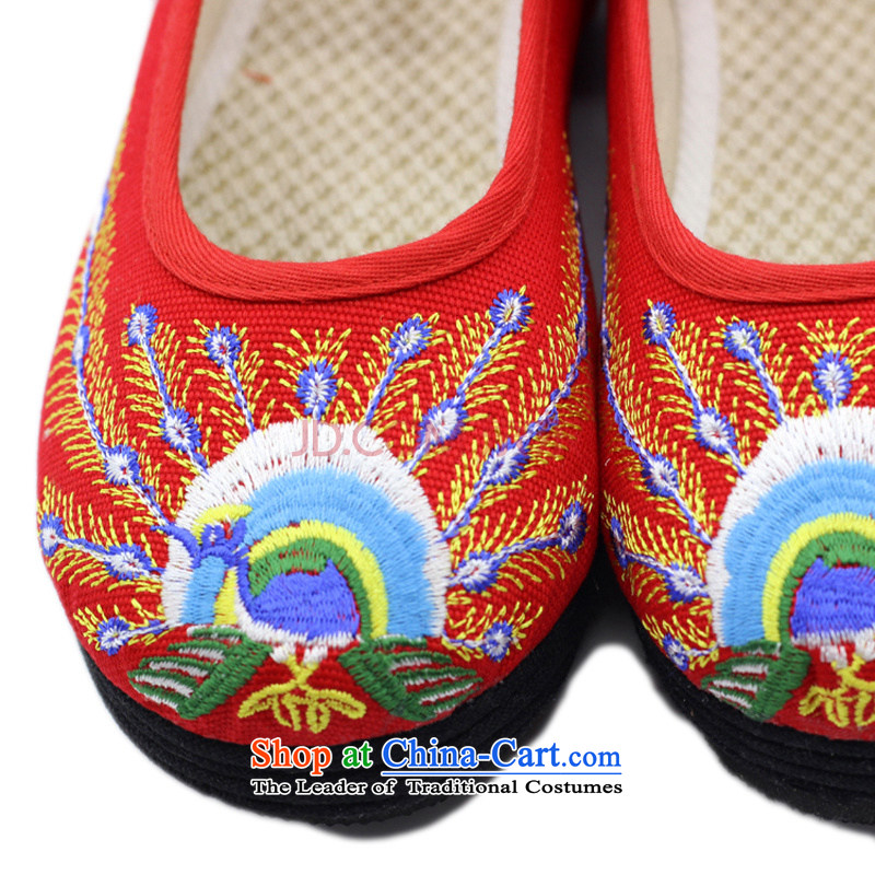 Is small and the old Beijing embroidered shoes of ethnic promotion thousands of women's shoes ZCA1330 bottom red 40, is small-mi (LOVELY BEAUTY , , , shopping on the Internet