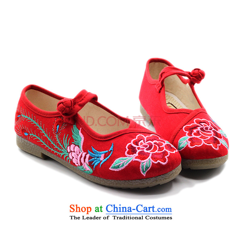 Is small and the old Beijing mesh upper end of beef tendon embroidered shoes of ethnic ZCA5010 mesh upper red 34, is small-mi (LOVELY BEAUTY , , , shopping on the Internet