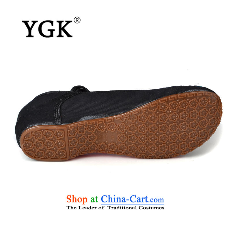 Ygk counters genuine autumn New breathable mesh upper with old Beijing leisure embroidered shoes single shoe women shoes 4185 deep black 37,YGK,,, shopping on the Internet