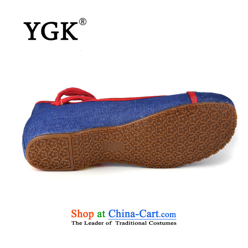 The autumn 2015 new YGK old Beijing middle and old age with my Gran flat mesh upper mesh upper single shoe breathable women shoes 6920 Red 39,YGK,,, shopping on the Internet
