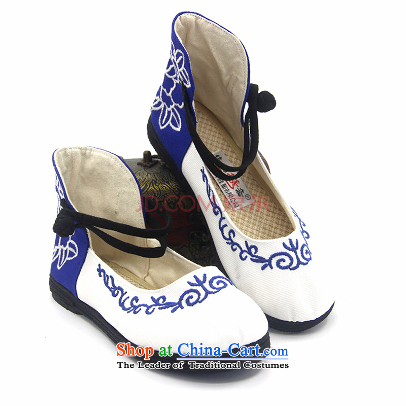 Is small and the ethnic pure cotton hasp thousands ground embroidered shoes ZCA1320 cyan 40 is small-mi (LOVELY BEAUTY , , , shopping on the Internet