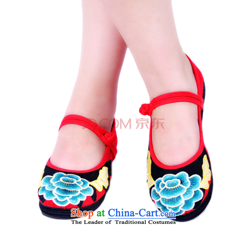 Is small and breathable mesh upper with pure cotton embroidered a deduction womens single shoes field ZCA1317 red 38, is small-mi (LOVELY BEAUTY , , , shopping on the Internet