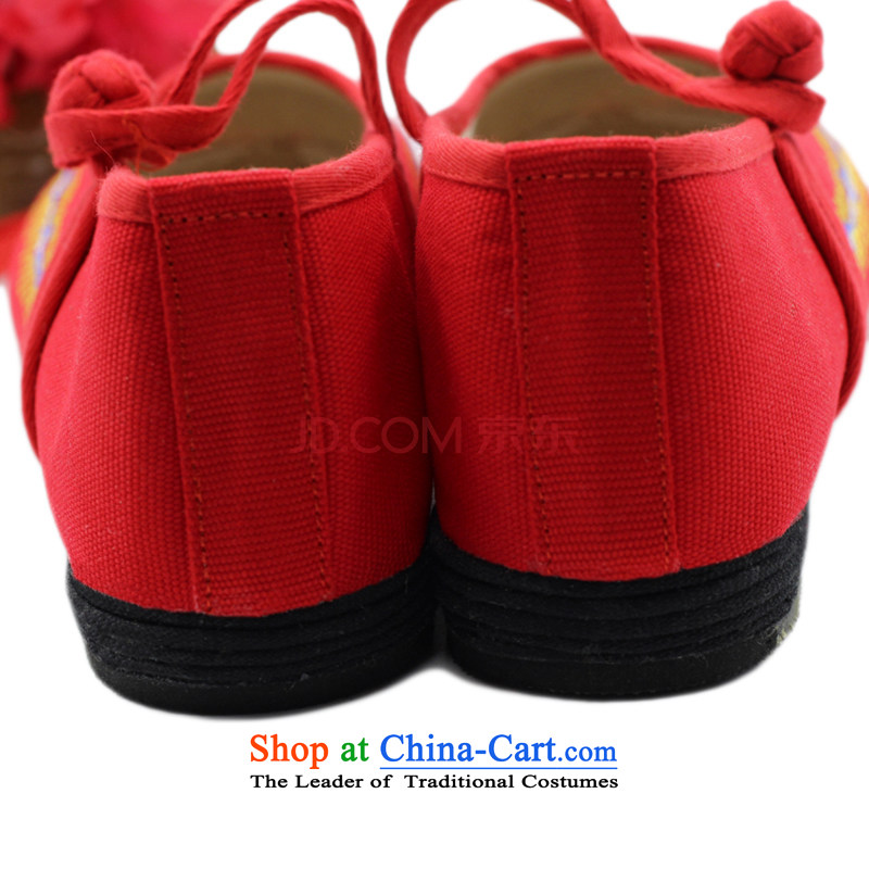 Is small and the old Beijing embroidered shoes of ethnic promotion thousands of women's shoes ZCA1330 bottom red 36, is small-mi (LOVELY BEAUTY , , , shopping on the Internet