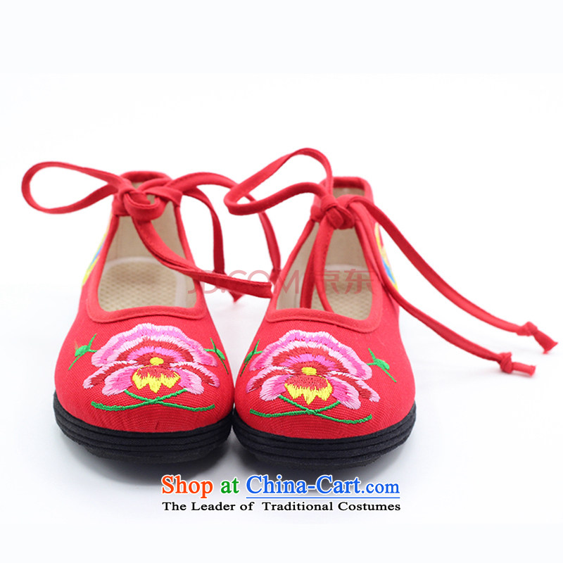 Is small and the old Beijing mesh upper embroidery Pure Cotton Women's Shoe ZCA1006 red 36, is small-mi (LOVELY BEAUTY , , , shopping on the Internet