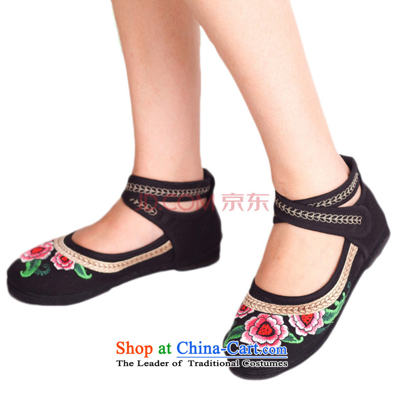 Is small and the old Beijing mesh upper with velcro ethnic women shoes ZCA113 embroidered red 38, is small-mi (LOVELY BEAUTY , , , shopping on the Internet