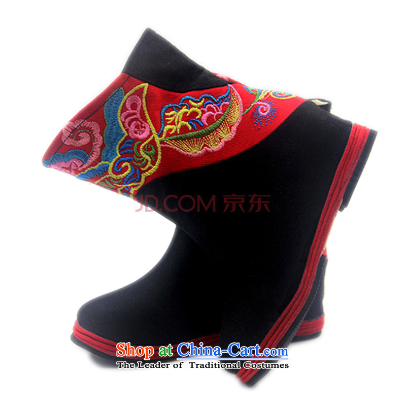 Is small and the old Beijing mesh upper for children of ethnic embroidery single boots ZCA06 black 37, is small-mi (LOVELY BEAUTY , , , shopping on the Internet