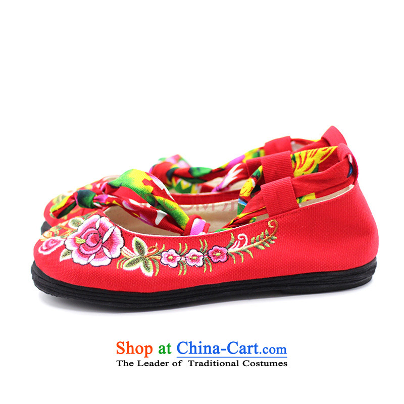 Is small and the thousands of people at the mesh upper air-embroidered womens single shoe ZCA, C-7 red 38, is small-mi (LOVELY BEAUTY , , , shopping on the Internet