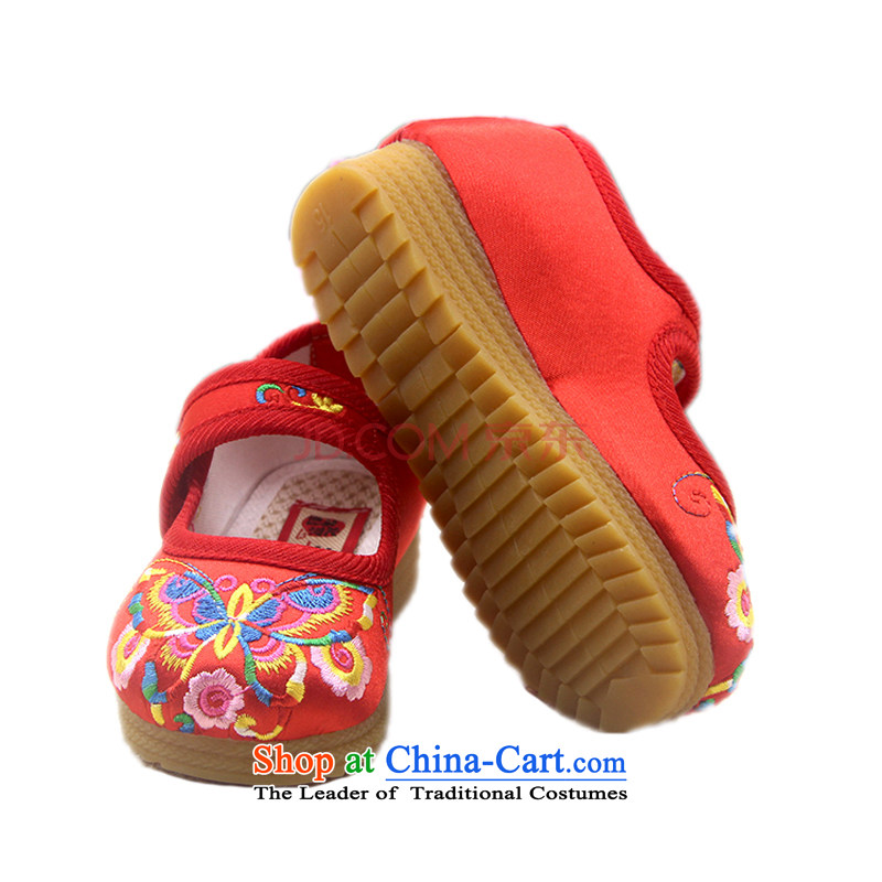 Is small and the Beijing Children shoes embroidered thick beef tendon of ethnic mesh upper ZCA020 pink 18, is small-mi (LOVELY BEAUTY , , , shopping on the Internet