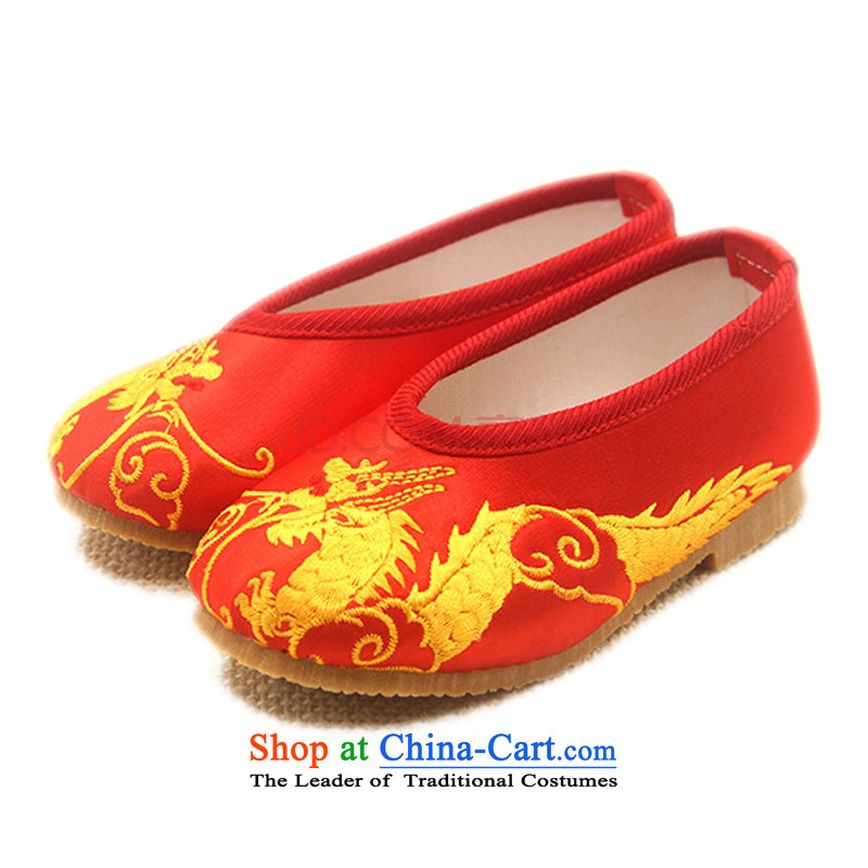 Is small and the mesh upper boy ethnic embroidered shoes bottom beef tendon ZCA01 mesh upper red 18, is small-mi (LOVELY BEAUTY , , , shopping on the Internet