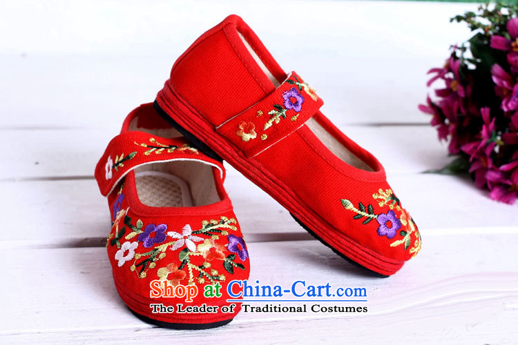 Is small and the old Beijing mesh upper ethnic embroidered with velcro Children Dance Shoe ZCA, T03 Red 20 pictures, prices, brand platters! The elections are supplied in the national character of distribution, so action, buy now enjoy more preferential! As soon as possible.