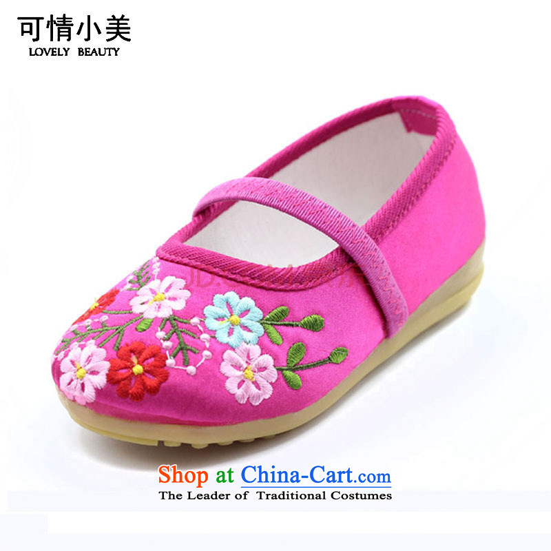 Is small and the children of ethnic embroidered shoes beef tendon Dance Shoe ZCA003 red 16, is small-mi (LOVELY BEAUTY , , , shopping on the Internet