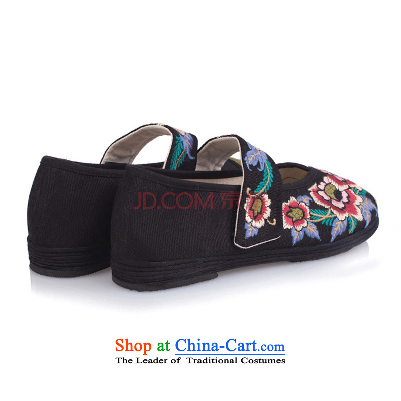 Is small and the old Beijing mesh upper with pure cotton embroidered with velcro womens single shoe ZCA0311 black 35 is small-mi (LOVELY BEAUTY , , , shopping on the Internet