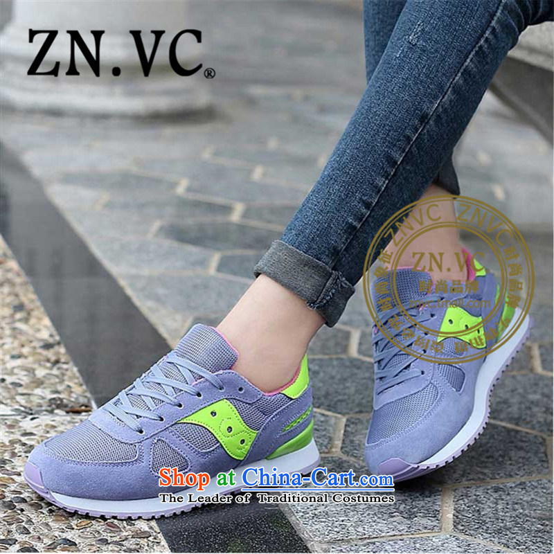 The new 2015 Autumn znvc shoes running shoe sport shoes with a flat bottom shoes autumn leisure shoes 3921st 40,ZN VC,,,, purple shopping on the Internet