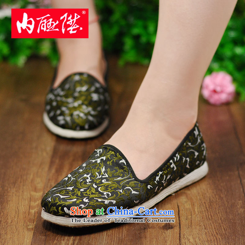 Inline l mesh upper women shoes hand-thousand-layer encryption on the tabs on the bottom of the Spring and Autumn and stylish tapestries leisure old Beijing 8213 8213A mesh upper black 3-color 35 inline l , , , shopping on the Internet