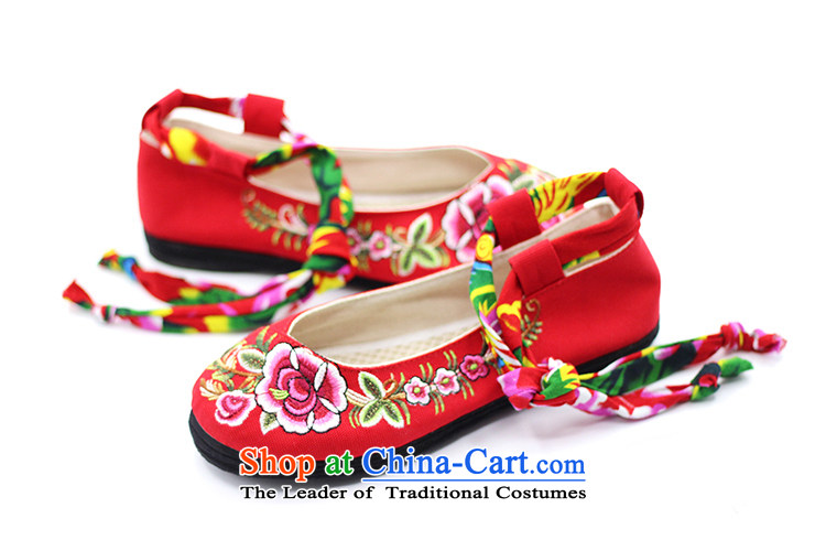 The end of the light of Old Beijing mesh upper floor of ethnic thousands of embroidered shoes womens single ZCA, C-7 red 39 pictures, prices, brand platters! The elections are supplied in the national character of distribution, so action, buy now enjoy more preferential! As soon as possible.