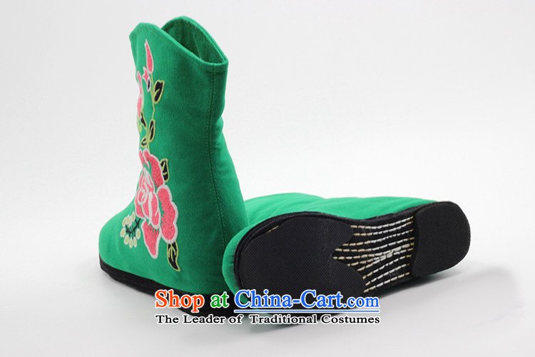 The end of the light of Old Beijing mesh upper ethnic Mudan increased within embroidery female boots ZCA, H02 Green 38 pictures, prices, brand platters! The elections are supplied in the national character of distribution, so action, buy now enjoy more preferential! As soon as possible.