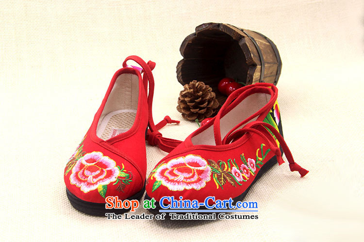 The end of the light of Old Beijing Peony embroidered ethnic mesh upper womens single shoe ZCA1327 red 35 pictures, prices, brand platters! The elections are supplied in the national character of distribution, so action, buy now enjoy more preferential! As soon as possible.