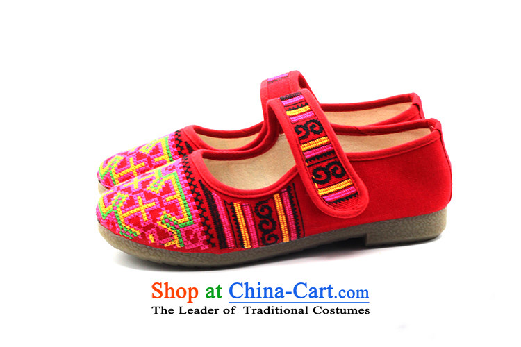The end of the light of Old Beijing mesh upper ethnic cross embroidered beef tendon bottom womens single shoe ZCA5016 red 38 pictures, prices, brand platters! The elections are supplied in the national character of distribution, so action, buy now enjoy more preferential! As soon as possible.