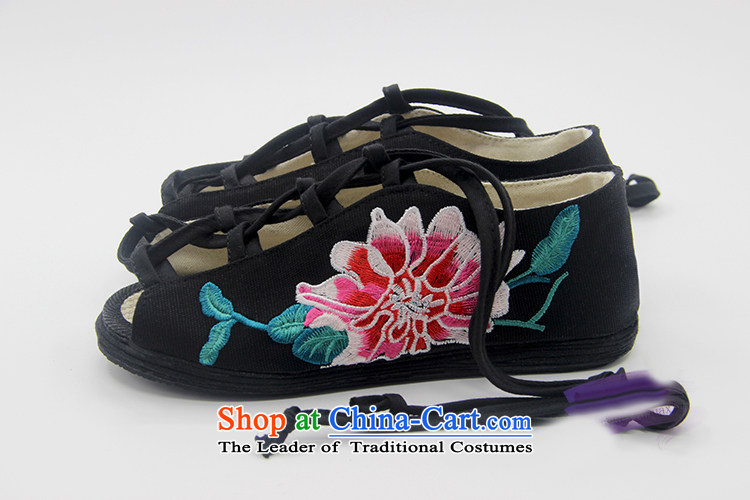 The end of the light of Old Beijing ethnic embroidery of mesh upper with Gigabit Layer bottom sandals ZCA015 black 36 pictures, prices, brand platters! The elections are supplied in the national character of distribution, so action, buy now enjoy more preferential! As soon as possible.