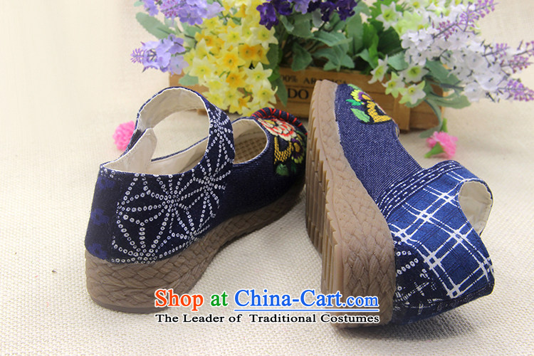The end of the light of ethnic pure cotton, non-slip thick beef tendon bottom cross embroidered shoes ZCA623 female blue 39 pictures, prices, brand platters! The elections are supplied in the national character of distribution, so action, buy now enjoy more preferential! As soon as possible.