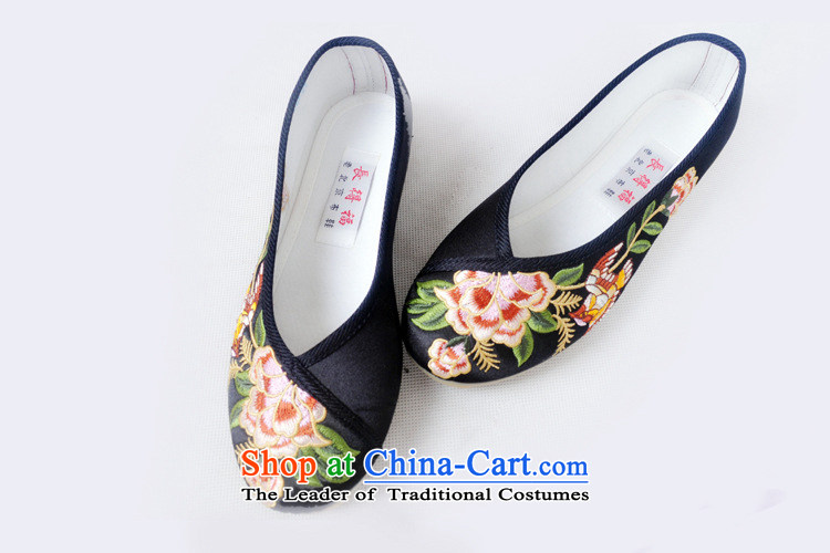 The end of the light of Old Beijing mesh upper ethnic Mudan embroidery beef tendon bottom womens single shoe ZCA002 black 39 pictures, prices, brand platters! The elections are supplied in the national character of distribution, so action, buy now enjoy more preferential! As soon as possible.