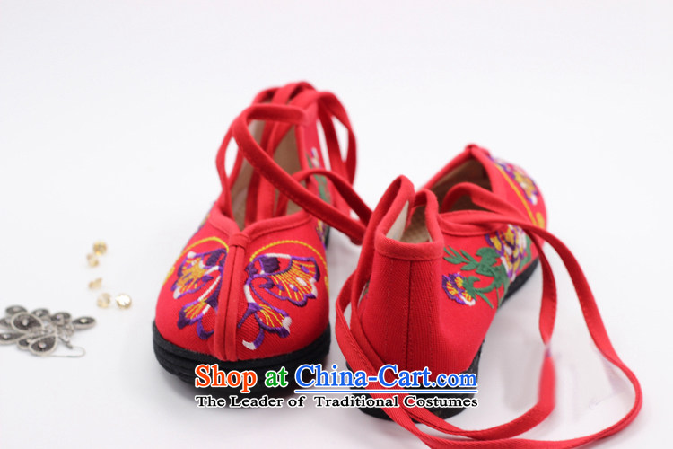 The end of the light of Old Beijing Antique ethnic embroidery mesh upper womens single shoe ZCA1002 red 37 pictures, prices, brand platters! The elections are supplied in the national character of distribution, so action, buy now enjoy more preferential! As soon as possible.