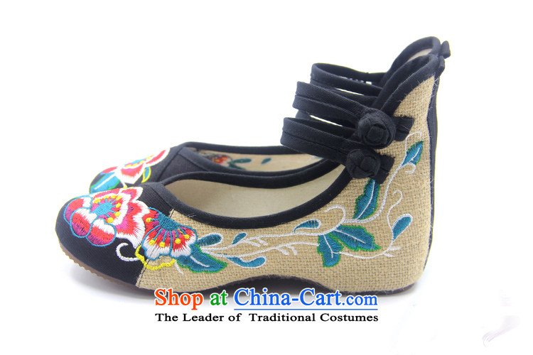 The end of the light of ethnic cotton linen anti-slip beef tendon bottom embroidered shoes ZCA130 black 35 pictures, prices, brand platters! The elections are supplied in the national character of distribution, so action, buy now enjoy more preferential! As soon as possible.