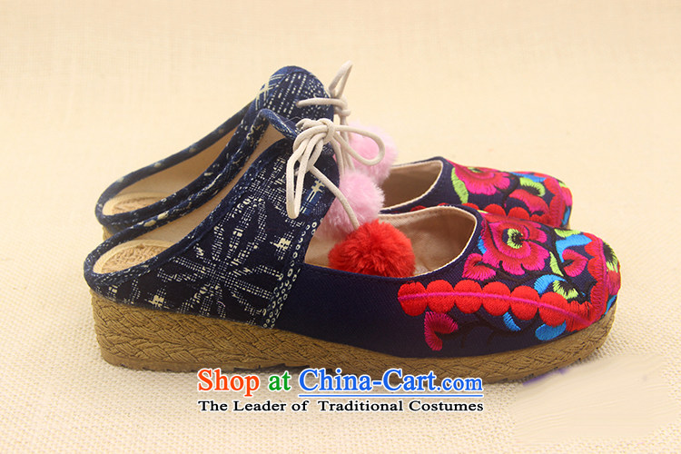 The end of the light of ethnic embroidered slippers ZCA666 Baotou female dark blue 39 pictures, prices, brand platters! The elections are supplied in the national character of distribution, so action, buy now enjoy more preferential! As soon as possible.
