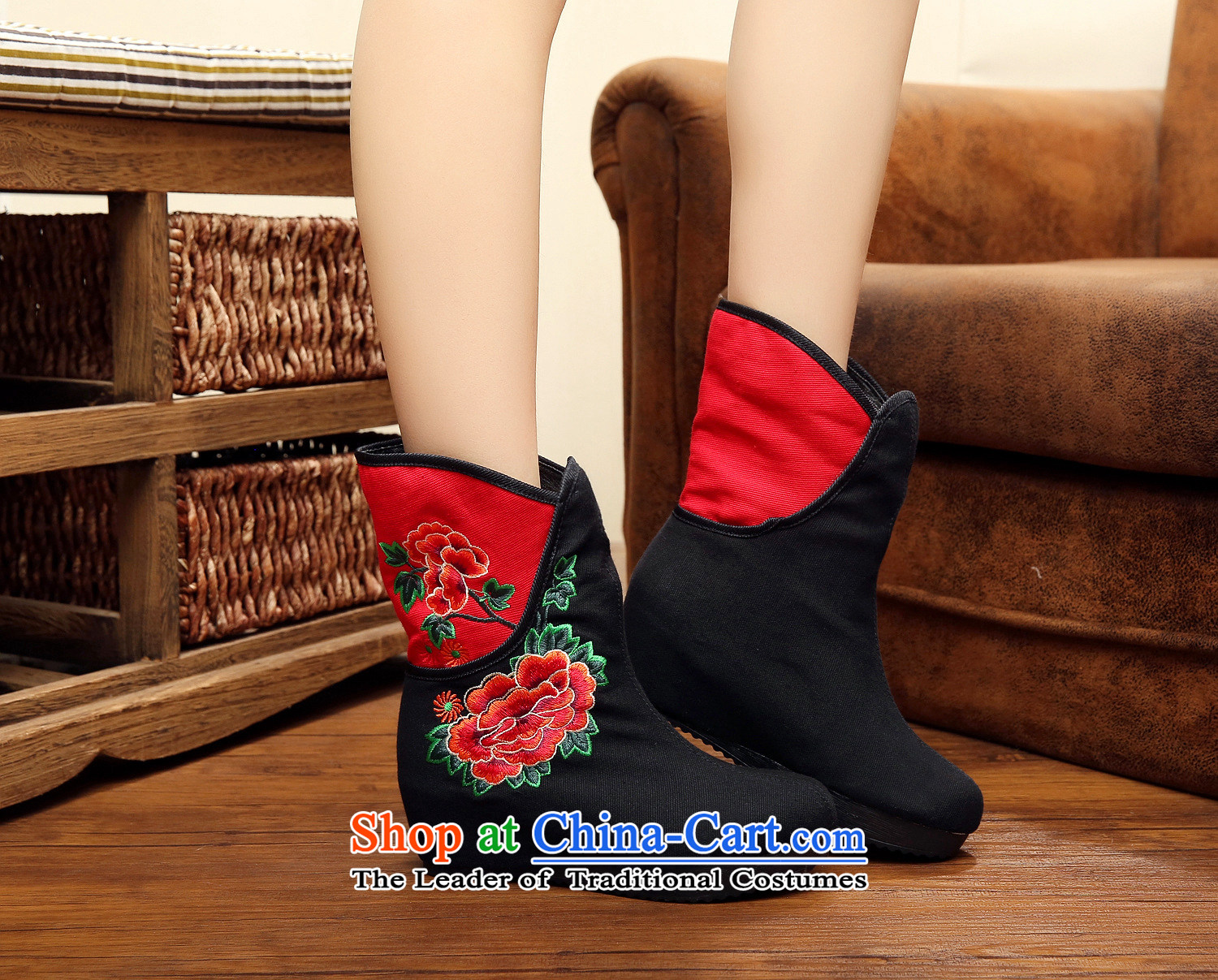 2015 Autumn and winter new peony boots the lint-free, within 5 cm thick boots with embroidered ethnic slope rising wind bootie kit pin female winter boots xhx black 38 pictures, prices, brand platters! The elections are supplied in the national character of distribution, so action, buy now enjoy more preferential! As soon as possible.