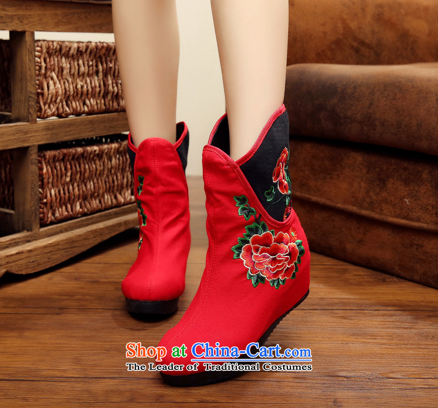 2015 Autumn and winter new peony boots the lint-free, within 5 cm thick boots with embroidered ethnic slope rising wind bootie kit pin female winter boots xhx black 38 pictures, prices, brand platters! The elections are supplied in the national character of distribution, so action, buy now enjoy more preferential! As soon as possible.