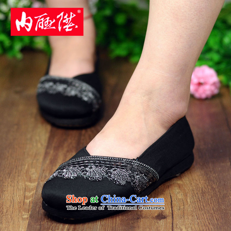 Inline l women shoes mesh upper hand bottom of thousands of wool lace sea mesh upper spring and autumn stylish and cozy$Old Beijing 8702A mesh upper black 38, inline l , , , shopping on the Internet