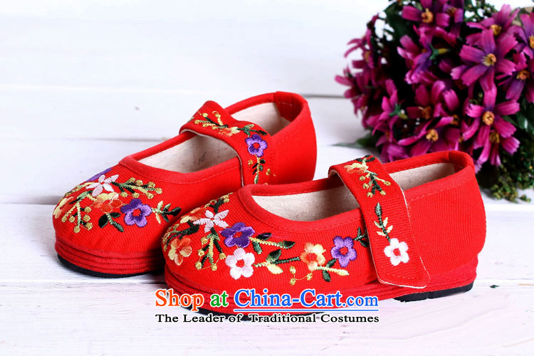 Is small and the old Beijing mesh upper ethnic embroidered with velcro Children Dance Shoe ZCA, T03 Red 16 pictures, prices, brand platters! The elections are supplied in the national character of distribution, so action, buy now enjoy more preferential! As soon as possible.