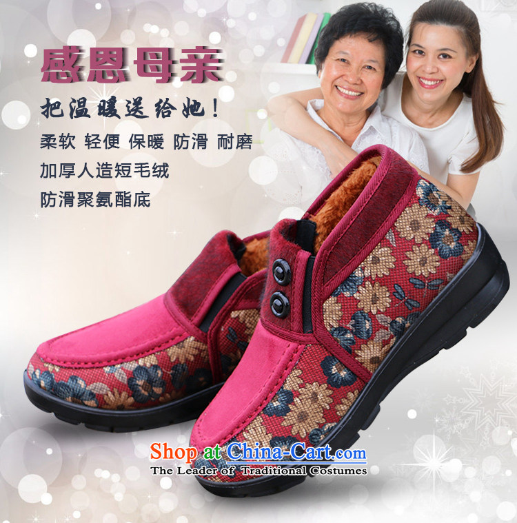 Yan Ching winter old Beijing women in older thick mother mesh upper cotton shoes elderly plus lint-free Warm shoe grandma W110 W110 Red 35 W110 Red 40 pictures, prices, brand platters! The elections are supplied in the national character of distribution, so action, buy now enjoy more preferential! As soon as possible.