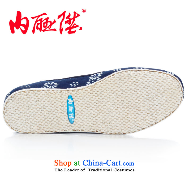 Inline l women shoes mesh upper hand bottom thousands of encryption batik sea RMB Female shoe is smart casual old Beijing 8259A mesh upper blue white flowers 36, inline l , , , shopping on the Internet