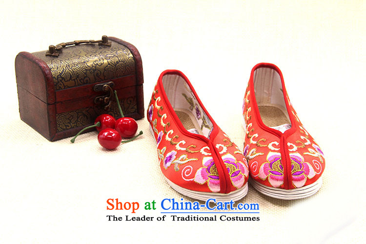 Is small and the old Beijing mesh upper end of thousands of gold satin embroidered shoes ZCA801 ethnic single red 34 pictures, prices, brand platters! The elections are supplied in the national character of distribution, so action, buy now enjoy more preferential! As soon as possible.