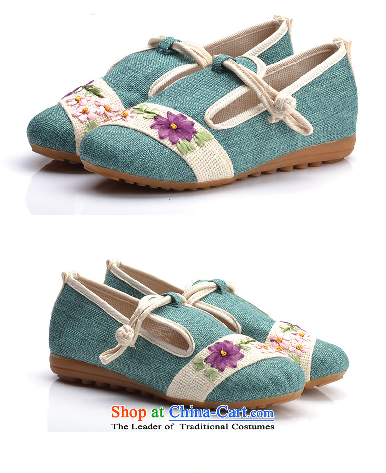 In spring and summer 16 years old Beijing New mesh upper for women of ethnic embroidered shoes with fine linen flat bottom shoe green 35 pictures click, prices, brand platters! The elections are supplied in the national character of distribution, so action, buy now enjoy more preferential! As soon as possible.