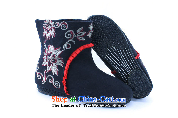 New Women's boots embroidered shoes trend then boots embroidered shoes of Old Beijing women shoes black 37 mesh upper picture, prices, brand platters! The elections are supplied in the national character of distribution, so action, buy now enjoy more preferential! As soon as possible.