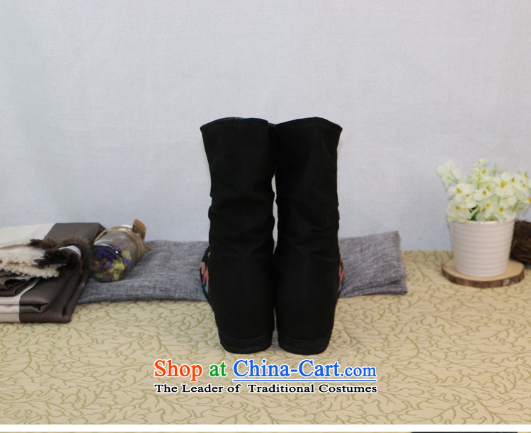 This new cabinet Yeon Old Beijing mesh upper women shoes embroidered shoes thousands of Ms. bottom boots the lint-free cotton shoes warm casual wild bootie -601 Black 38 pictures, prices, brand platters! The elections are supplied in the national character of distribution, so action, buy now enjoy more preferential! As soon as possible.