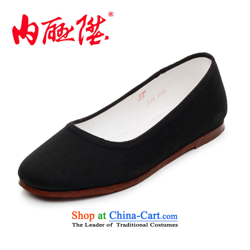 Inline l women shoes mesh upper Ngau Pei ribbed end of dresses manually when facing the sea RMB Female shoes of Old Beijing?7205A 7205A mesh upper black?38