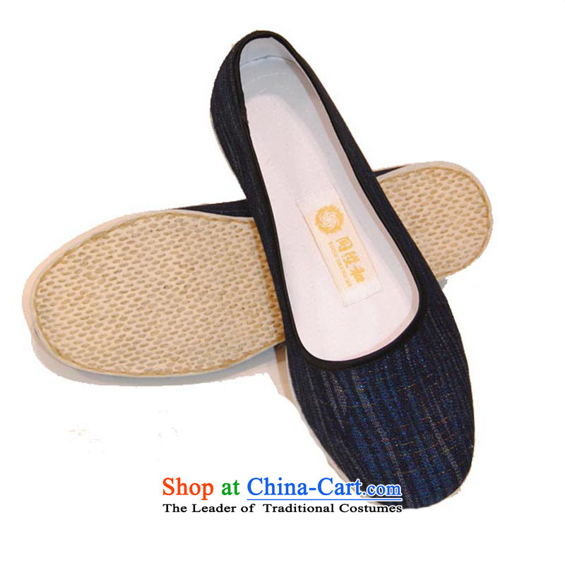 The l and thousands of Ms. bottom manually mesh upper mesh upper A681-1 traditional old Beijing Hai Yuan blue 37, with l and shopping on the Internet has been pressed.