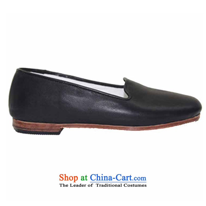 The l and all leather upper with mesh backplane Ms. manually old Beijing mesh upper layer cowhide shoe and apply glue to the bottom tabs on the small leather upper leather black 36, with l and shopping on the Internet has been pressed.