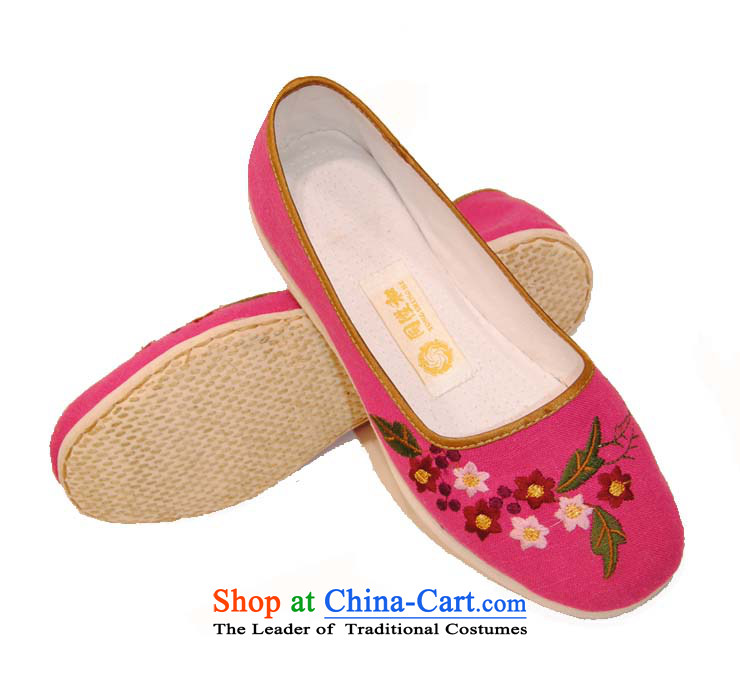 The l and thousands of women shoes bottom manually old Beijing Chinese National Marriage shoes shoes to Seven Colored star toner girls shoes red 38, with l and shopping on the Internet has been pressed.
