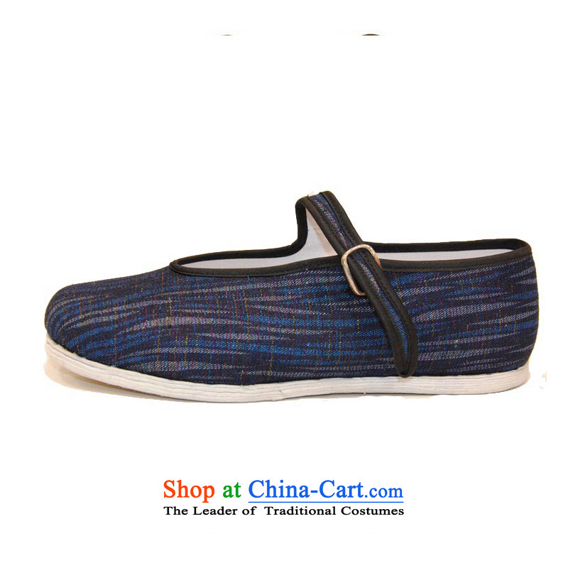 The l and thousands of Ms. bottom manually mesh upper old Beijing shoes, casual women shoes bottom of thousands of 681 Mulan 35 Blue with l and shopping on the Internet has been pressed.
