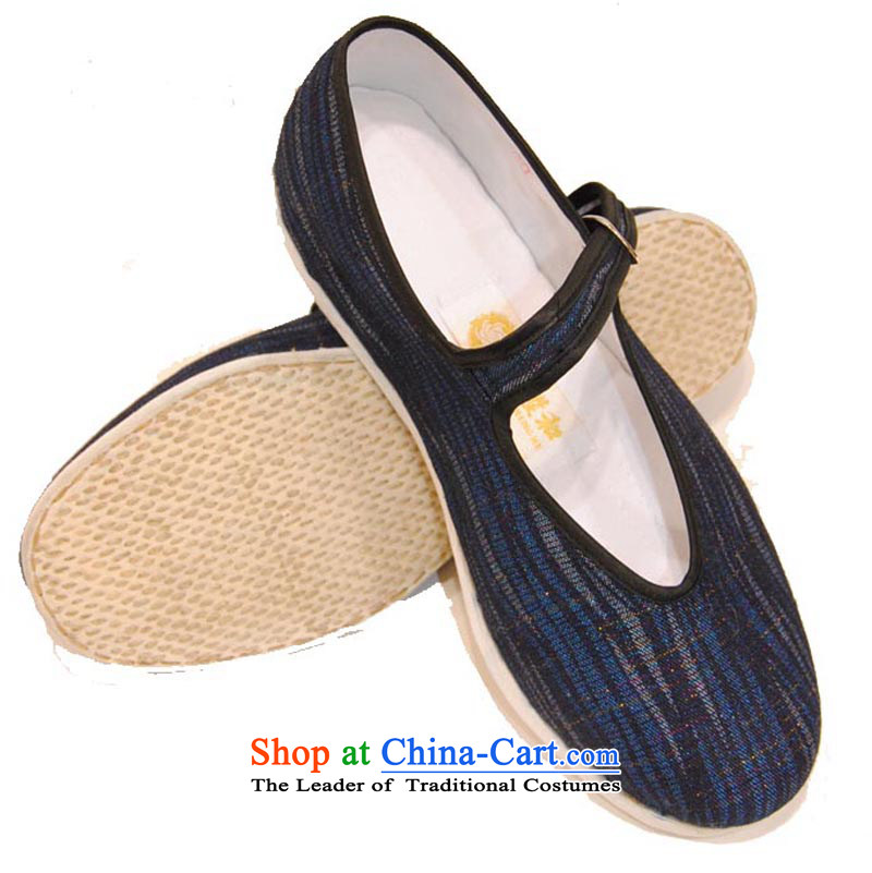 The l and thousands of Ms. bottom manually mesh upper old Beijing shoes, casual women shoes bottom of thousands of 681 Mulan 35 Blue with l and shopping on the Internet has been pressed.