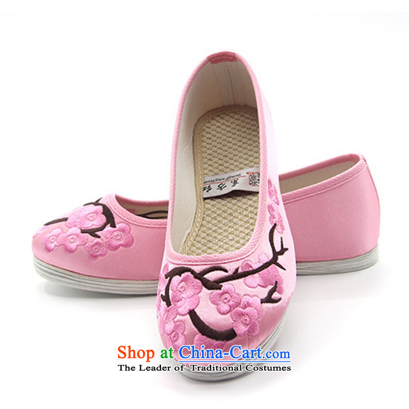 Is small and the old Beijing mesh upper ethnic Phillips-head end of thousands of women embroidered shoes ZCA2038 single pink 36 is small-mi (LOVELY BEAUTY , , , shopping on the Internet