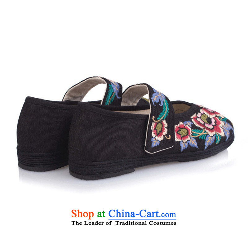 Is small and the old Beijing mesh upper with pure cotton embroidered with velcro womens single shoe ZCA0311 black 36 is small-mi (LOVELY BEAUTY , , , shopping on the Internet